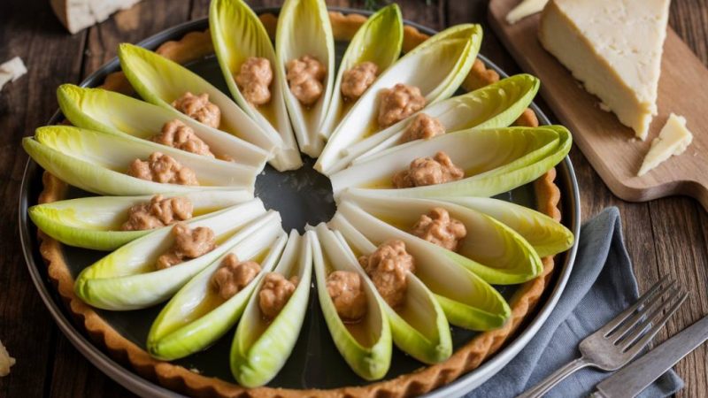 Tarte tatin endive roquefort : une alliance sucrée-salée qui surprend