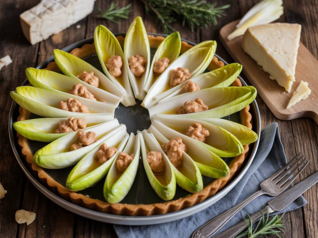 Tarte tatin endive roquefort : une alliance sucrée-salée qui surprend