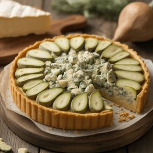 Tarte poires roquefort noix : une combinaison gastronomique audacieuse