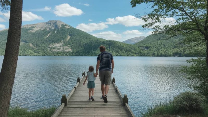 Balade familiale autour du lac d’Avène, entre forêt et clapotis