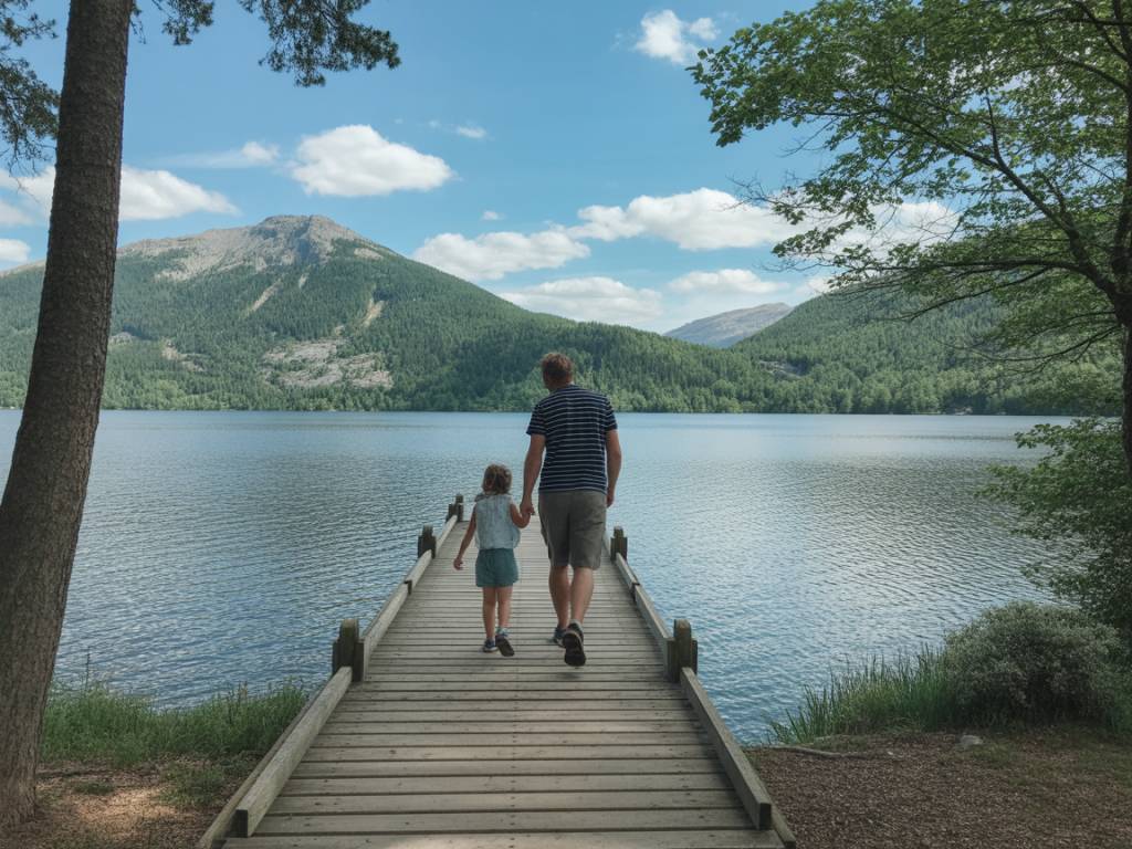 Balade familiale autour du lac d’Avène, entre forêt et clapotis