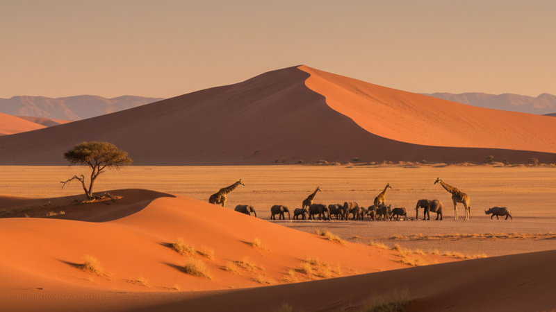 Séjour en Namibie : entre dunes rouges et faune sauvage